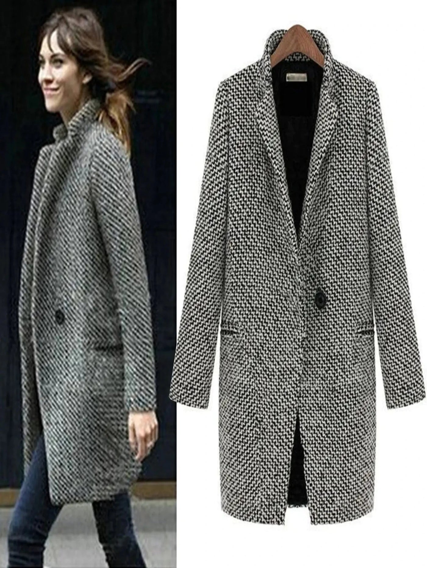 Cheska | Long wool coat